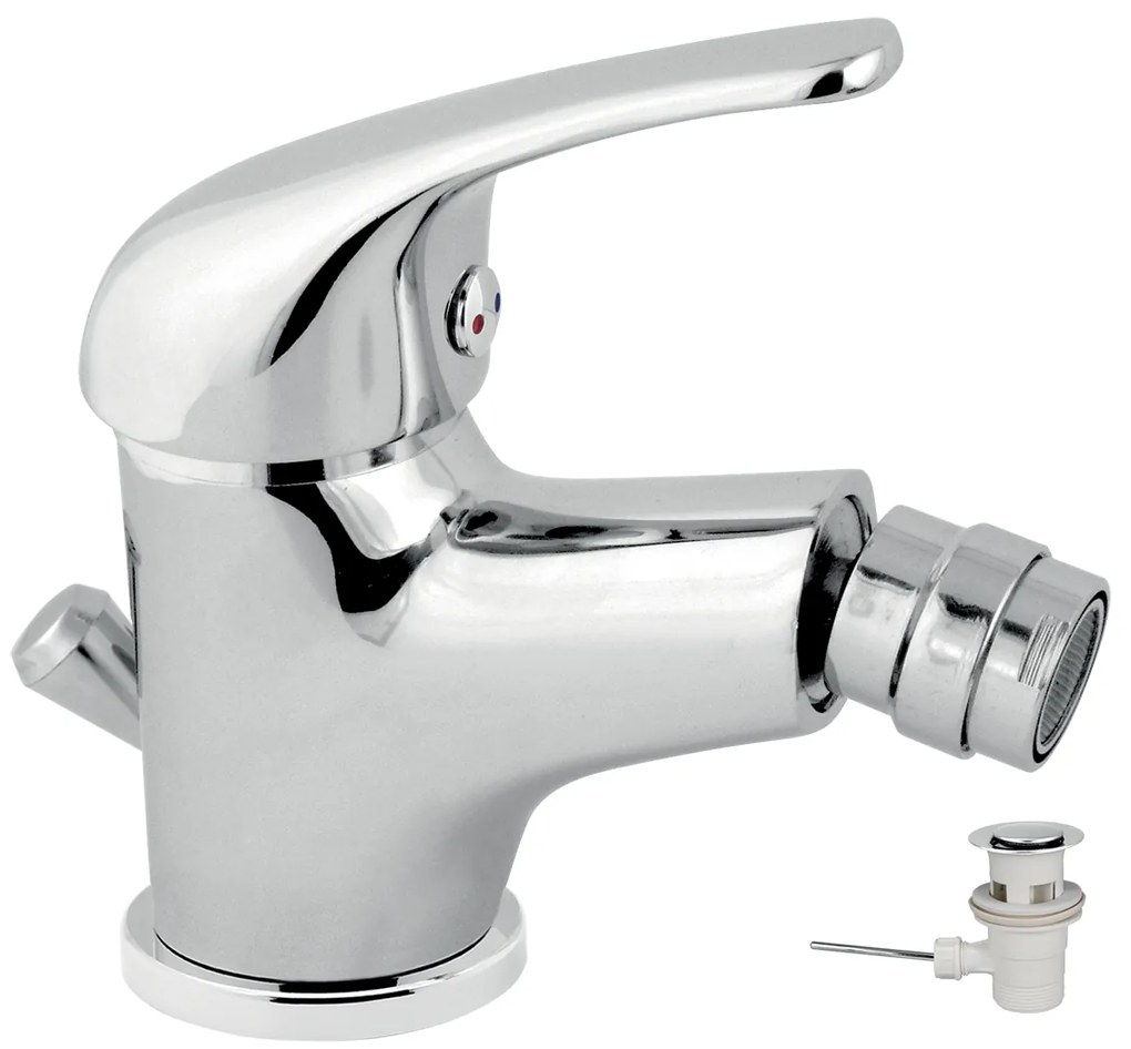 Novaservis Titania Iris, bidetová batéria s výpusťou, chrómová, 92011,0