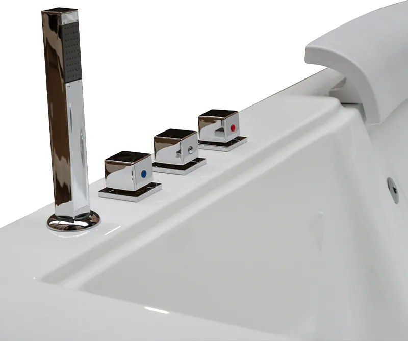 BPS-koupelny Hydromasážna vaňa DIABLO 666 II 180x150 s ohrevom vody