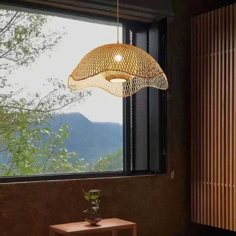 Toolight Natural, závesné svietidlo 1xE27 APP1633-1CP, čierna-hnedá, OSW-05105