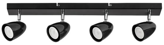 Rabalux 73021 - Bodové svietidlo PERICO 4xGU10/5W/230V čierna