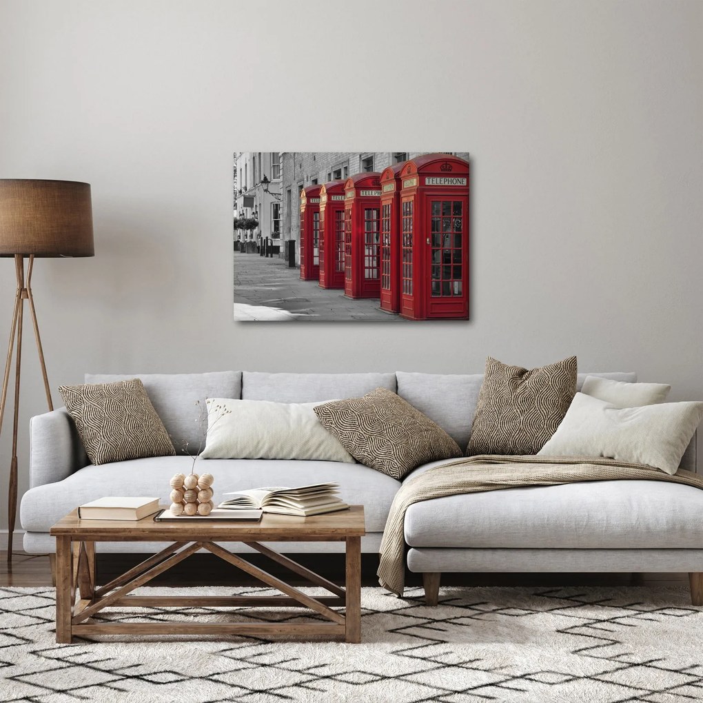 Obraz - Londýnske telefónne búdky (70x50 cm)