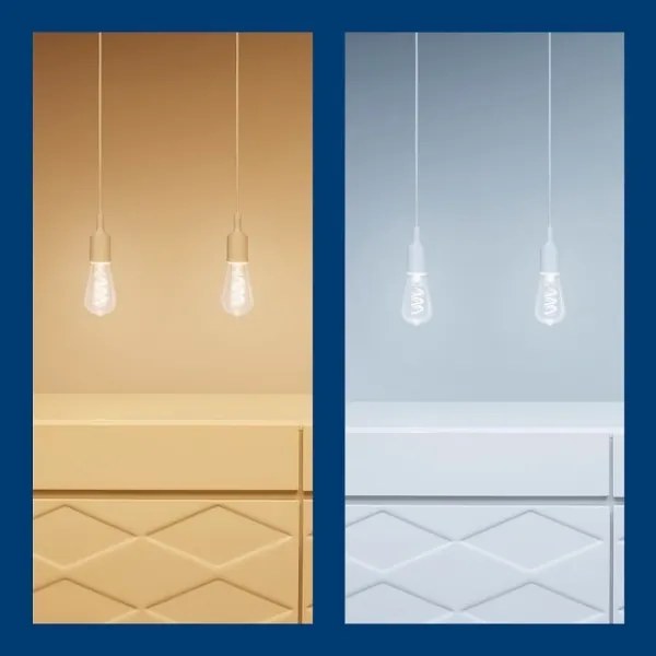 LED RGBW Stmievateľná žiarovka ST64 E27/6,3W/230V 2200-6500K Wi-Fi - WiZ