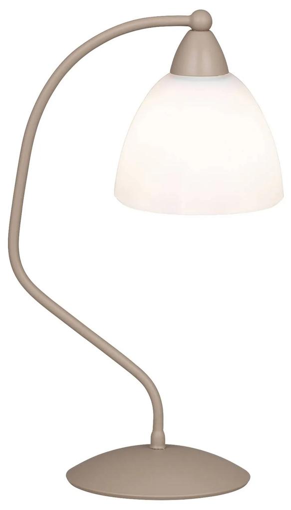 Stolná lampa 1795/1L biela, havana béžová