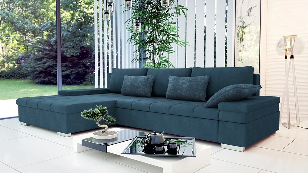 Rohová sedacia súprava Kanton Premium, Dostupné poťahy: Uttario Velvet 2951 + Uttario Velvet 2951 + Magic Velvet Pik 2225, Strana: pravá