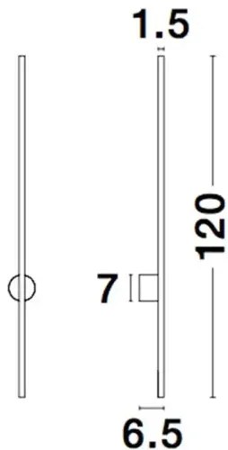 Dizajnové nástenné svietidlo Aden 20W