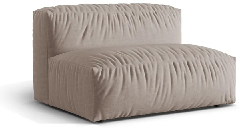 Béžový modul pohovky (stredový diel) Martina – Micadoni Home