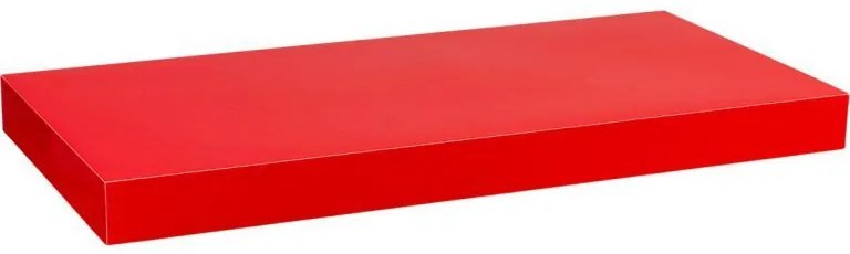 Stilista nástenná polica Volato, 40 cm, lesklá červená