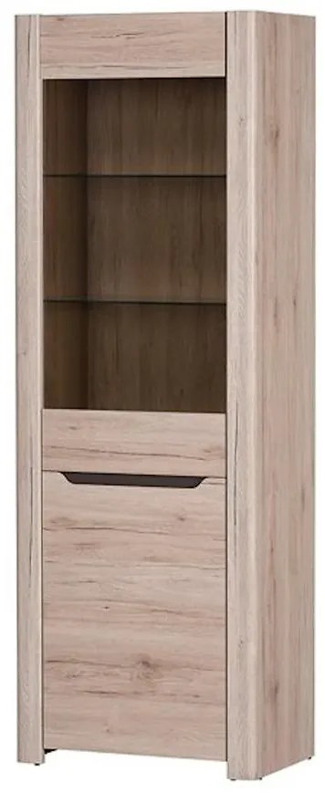 Vitrína 01 DESJO 1d dub san remo