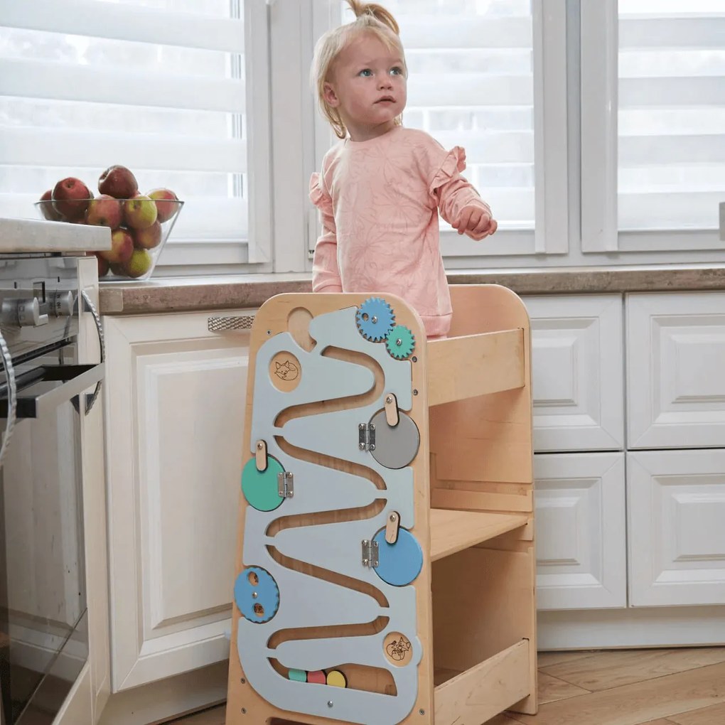 Rastúca učiaca veža 5v1 Play, 75 cm – mätová