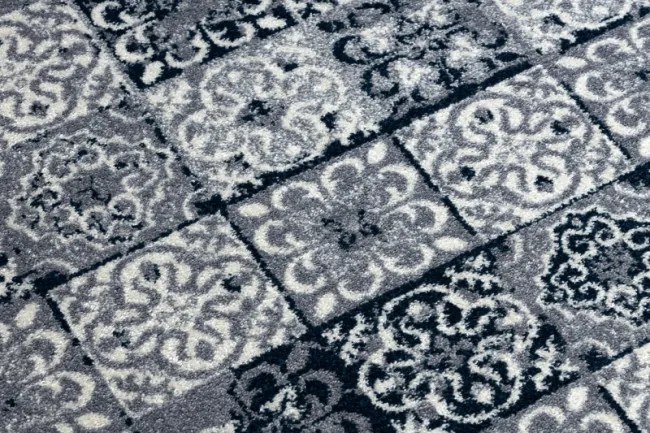 Koberec HEOS 78586 krém / nebeský PATCHWORK