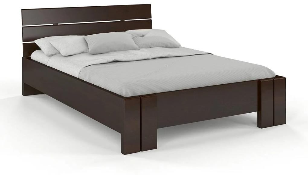 drevko Borovicová posteľ Arhus High s úložným priestorom - palisander Rozmer postele: 120 x 200 cm