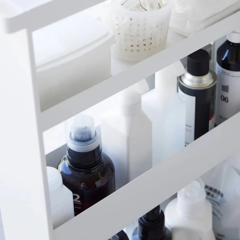 Matne biely oceľový kúpeľňový regál 48x80,5 cm Tower – YAMAZAKI