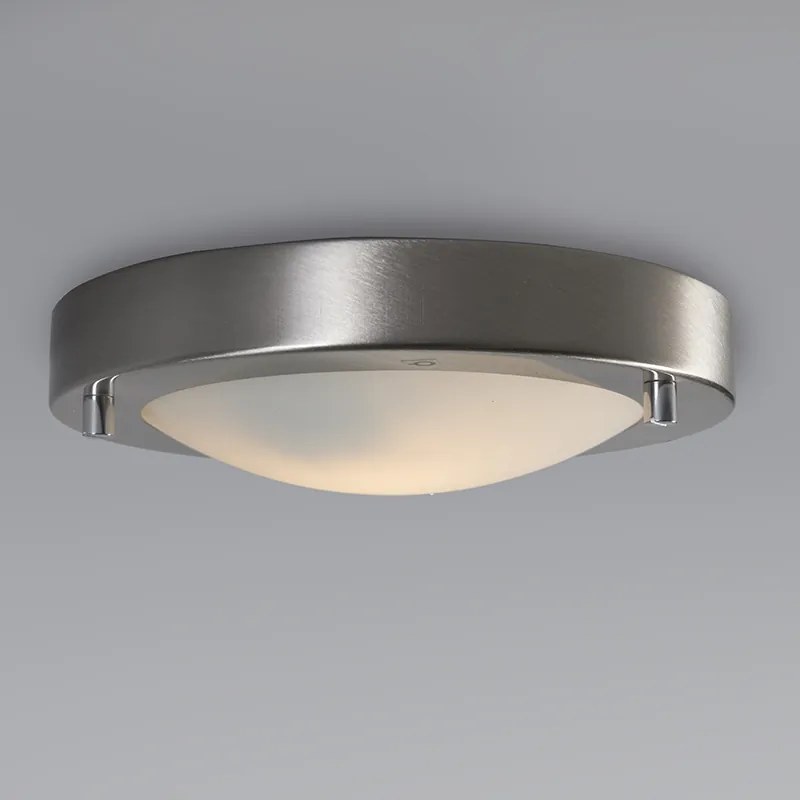 Moderné stropné svietidlo oceľ 18 cm IP44 - Yuma