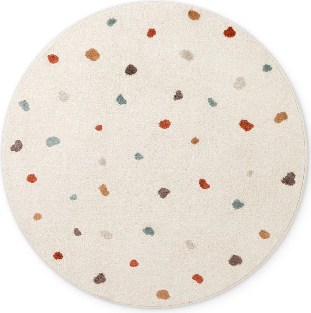 Hanse Home, Detský koberec Adventures 106210 Cream Multicolor kruh, 160x160 (priemer) kruh, biela, detská izba