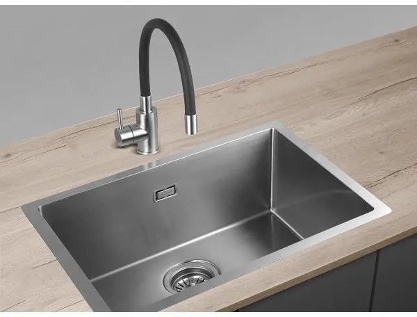 Concept BDC7138 - Drezová batéria s flexibilným ramienkom lesklý chróm/čierna