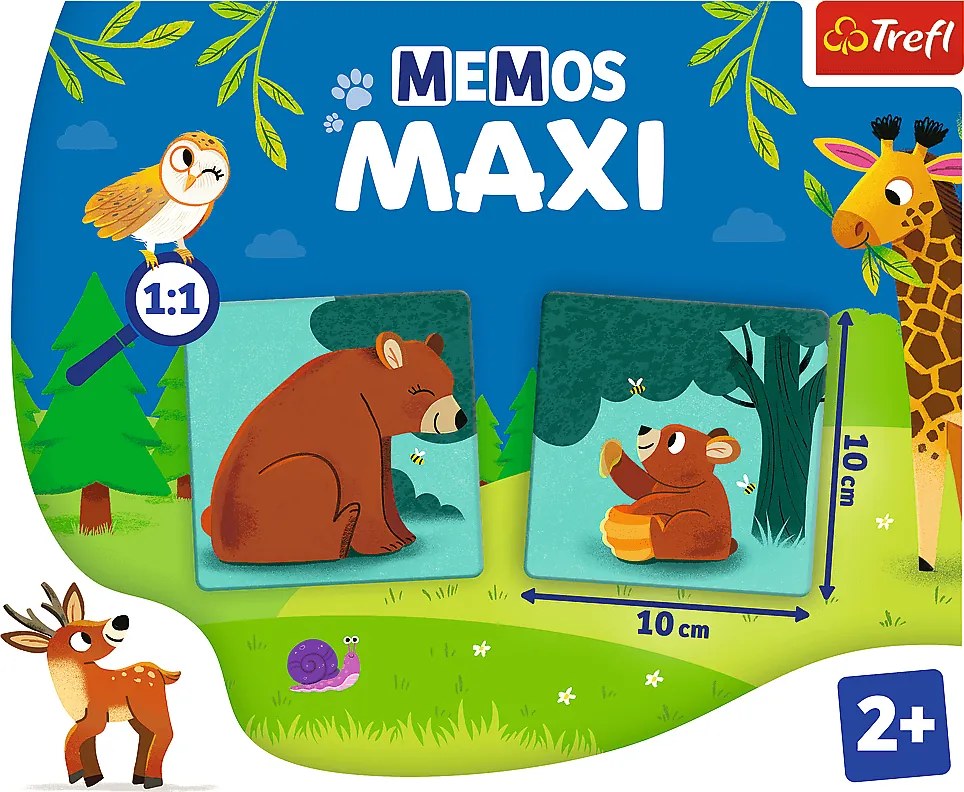 Trefl Gry Memos Maxi Game Animals and their Children Trefl 02268