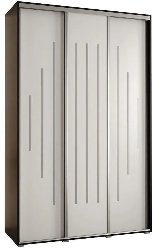 Skriňa 45 Canaris 12 150 čierna/biela/silver