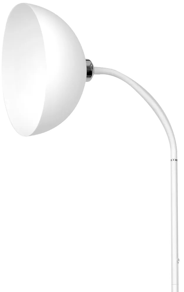 Stojacia lampa Zack, 1x biele PVC tienidlo, w