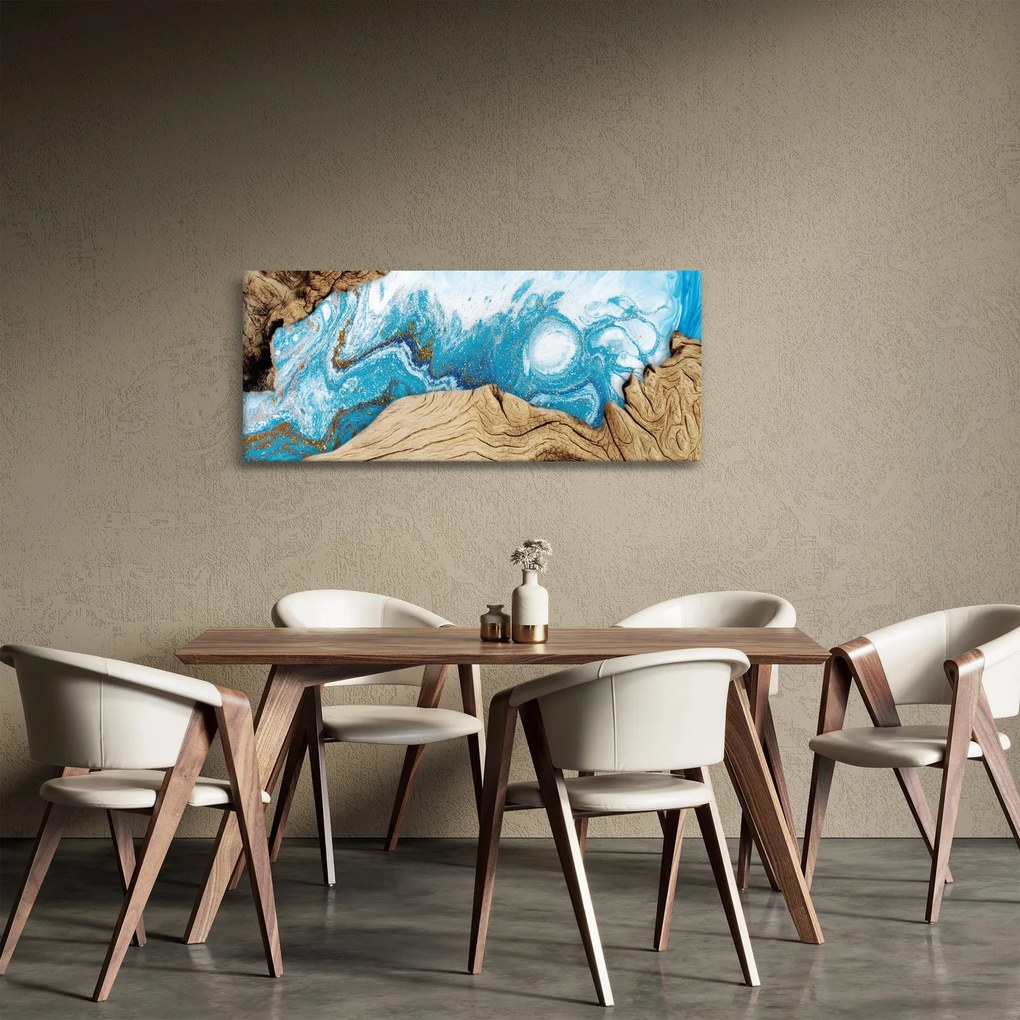 Obraz - Drevo (120x50 cm)
