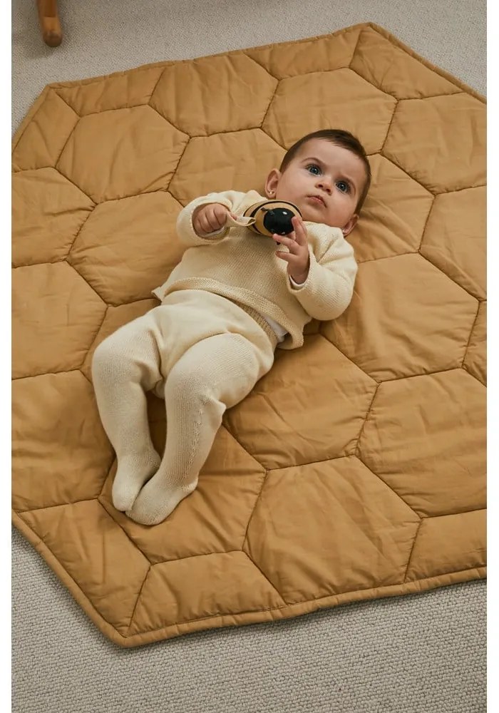 Žltá detská hracia podložka Honeycomb – Lorena Canals