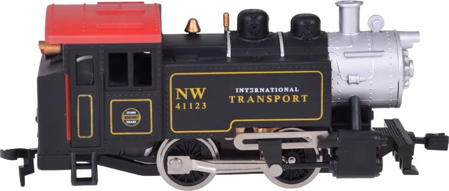 Jokomisiada Elektrický vlak, klasická parná lokomotíva s riadiacou jednotkou H0 1:87 RC0643