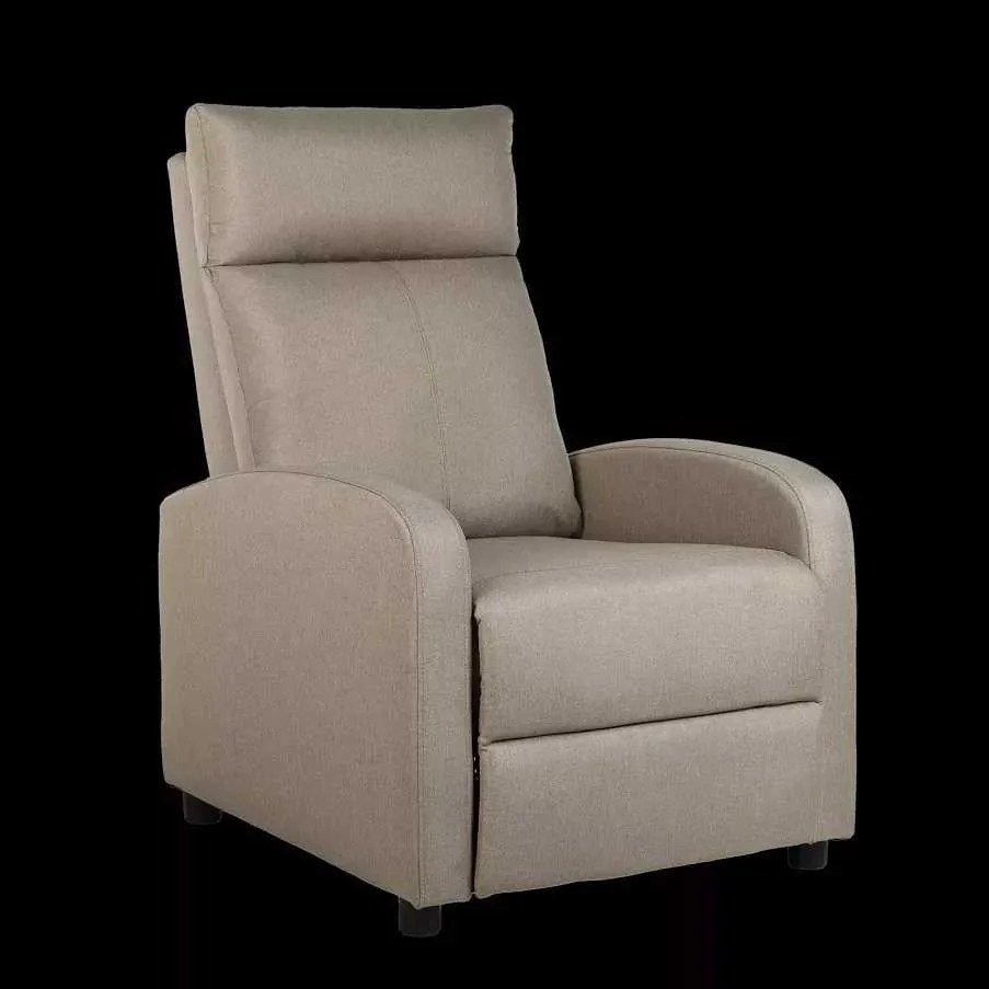 LuxuryForm DESIGN Televízne kreslo RUFO s polohovaním - béžové