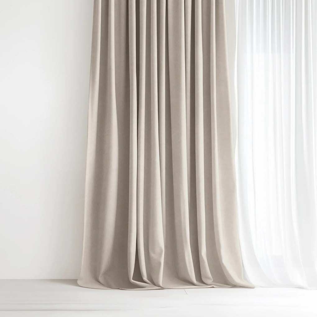 Goldea dekoračný záves marbella - latte 280x135 cm