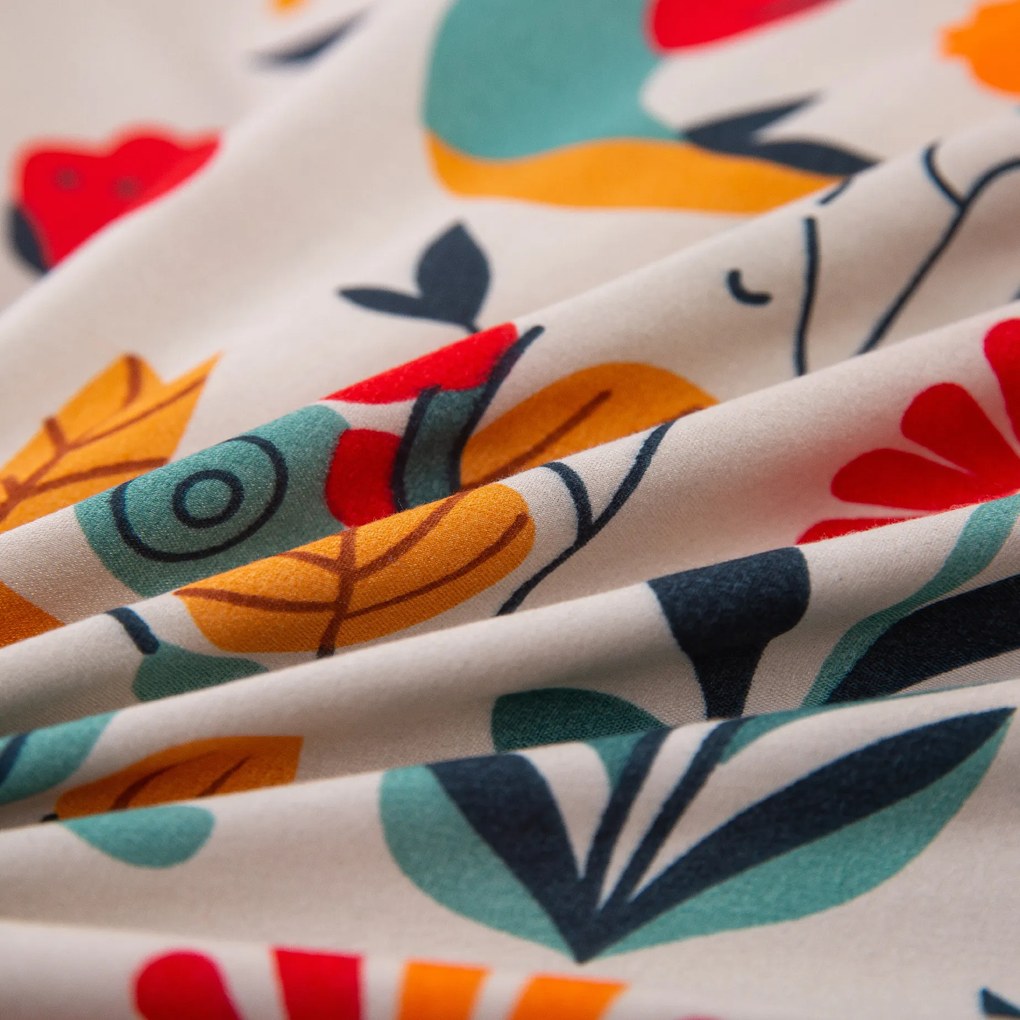 Obliečky z mikrovlákna RETRO BIRD farebné Rozmer obliečky: 2 ks 70 x 90 cm | 200 x 220 cm