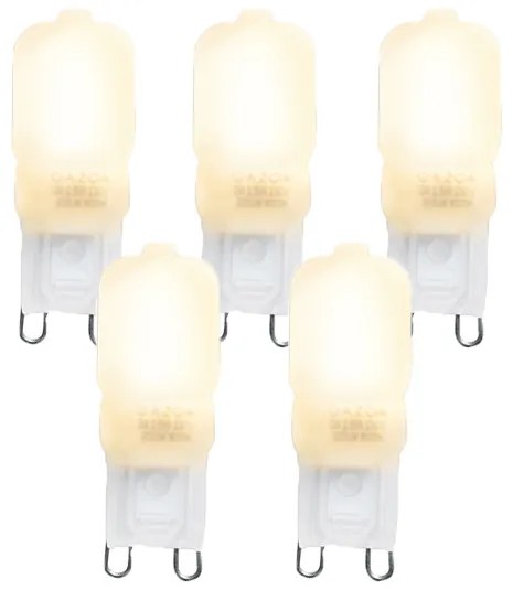 Sada 5 LED žiaroviek G9 CUTE PC 2W 200lm 2700K
