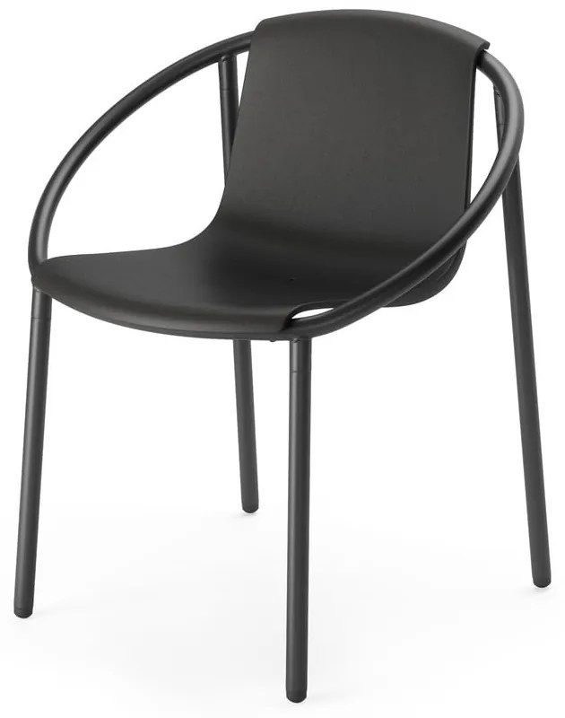 Čierna jedálenská stolička Ringo - Umbra