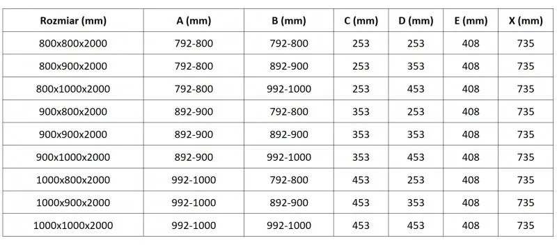 Mexen Lunar, L polkruhový výklopný sprchový kút 90 x 80 cm, 8mm číre sklo, zlatý matný profil, 833L-090L-080P-55-00