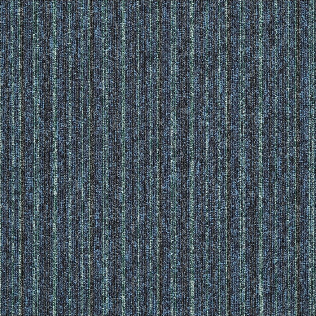 Balta, Kobercový štvorec Sonar Lines 4583 modrozelený 50 x 50 cm, chodba / predsieň