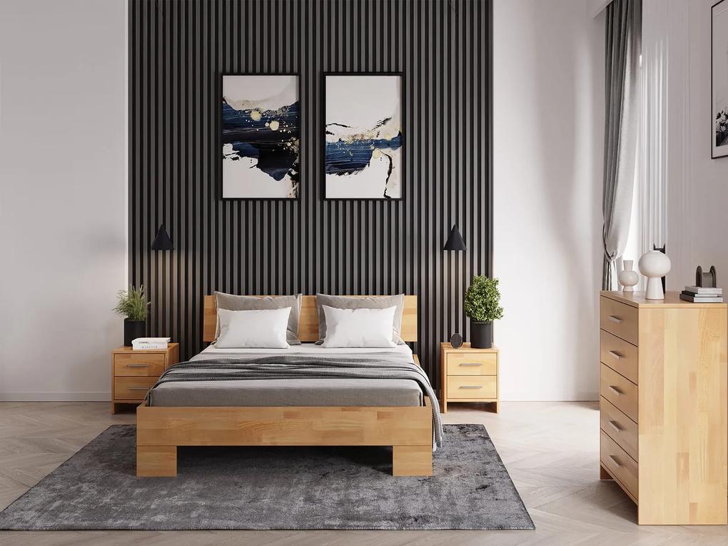 Vysoká posteľ z bukového dreva 160x200 cm Alemria