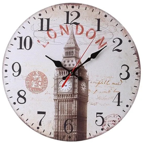Veselá Stena Drevené nástenné hodiny Big Ben