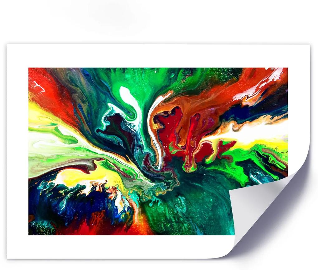 Gario Plagát Tekutá abstrakcia Farba rámu: Bez rámu, Rozmery: 30 x 20 cm
