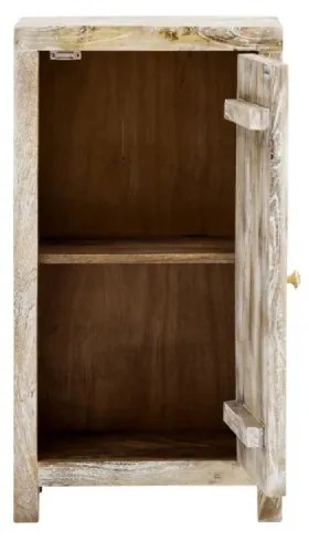 furniture-nabytek.cz - Masívna kúpeľňová spodná skrinka Bitna z mangového dreva, lakovaná, prírodná farba