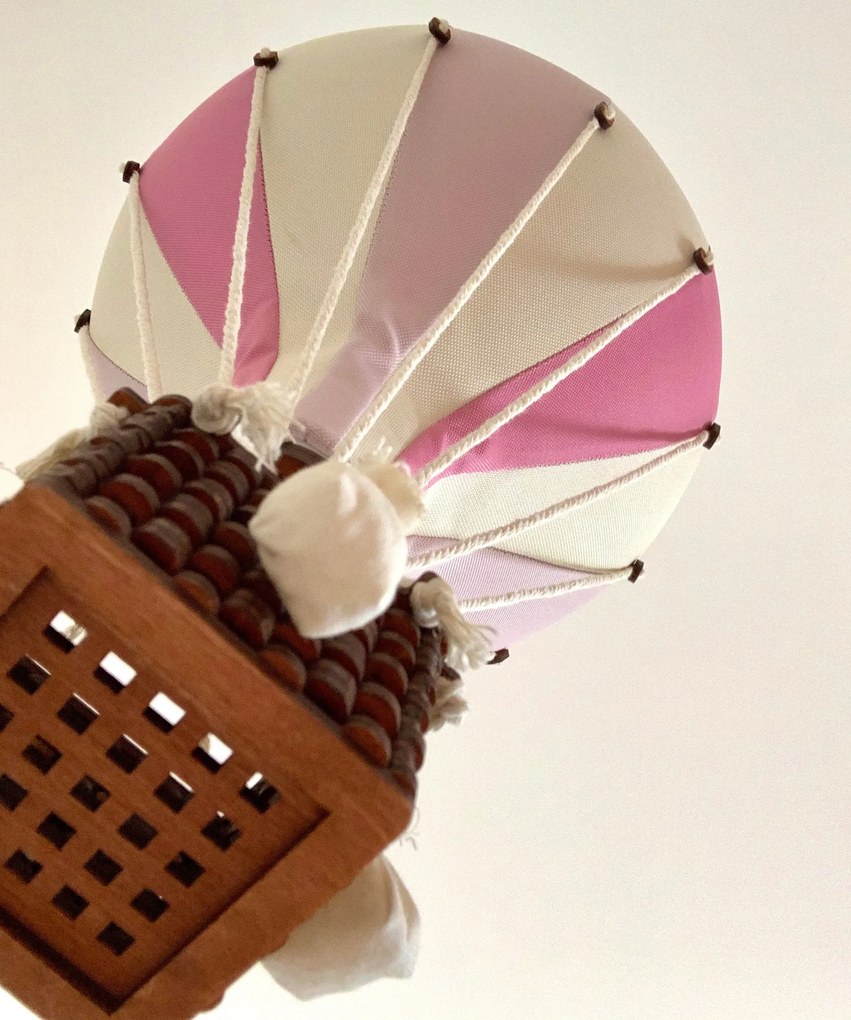 Dekoračný balón levanduľová / ružová - L-50cm x 30cm