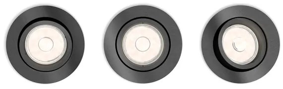 Philips 50393/99/PN - SADA 3x Podhľadové svietidlo DONEGAL 1xGU10/5,5W/230V