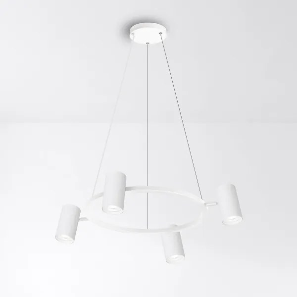 Brilagi - LED RGBW Stmievateľný luster na lanku SELE 4xGU10/6,5W/230V biela