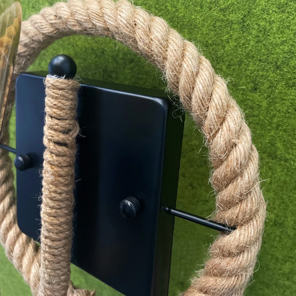 Toolight Toolight, nástenné svietidlo 1xE27 APP1465-1W, čierna-hnedá, OSW-02419