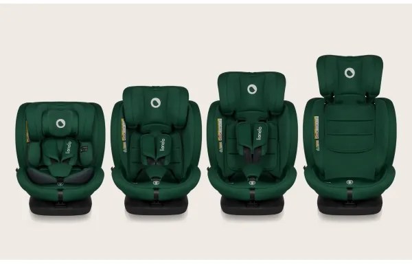 Lionelo - Otočná autosedačka s základňou BASTIAAN i-Size 40-150 cm Green Forest