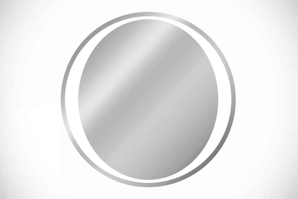 Comad Závesné zrkadlo s LED osvetlením Aurelia ⌀80 cm
