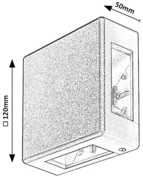 Rabalux 7317 - LED Vonkajšie nástenné svietidlo LIPPA LED/6W/230V IP54 čierna