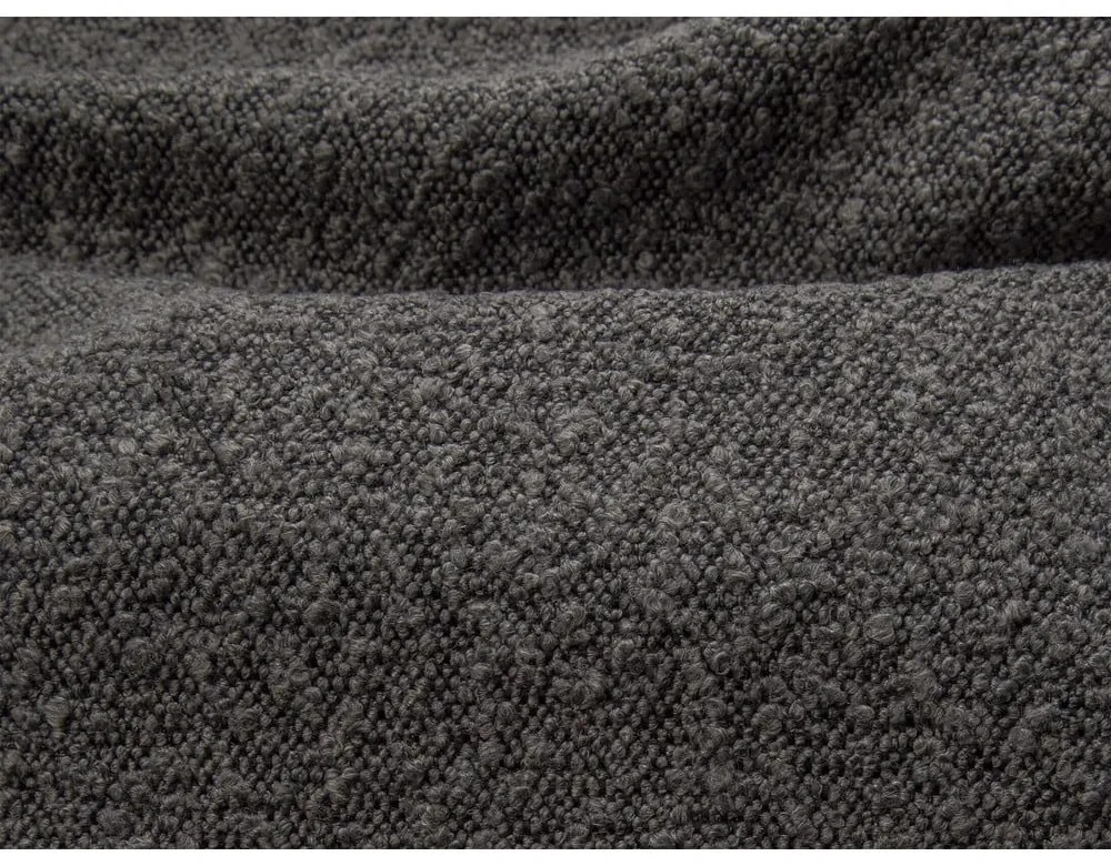 Tmavosivá čalúnená dvojlôžková posteľ s úložným priestorom s roštom 200x200 cm Simon Darren – Micadoni