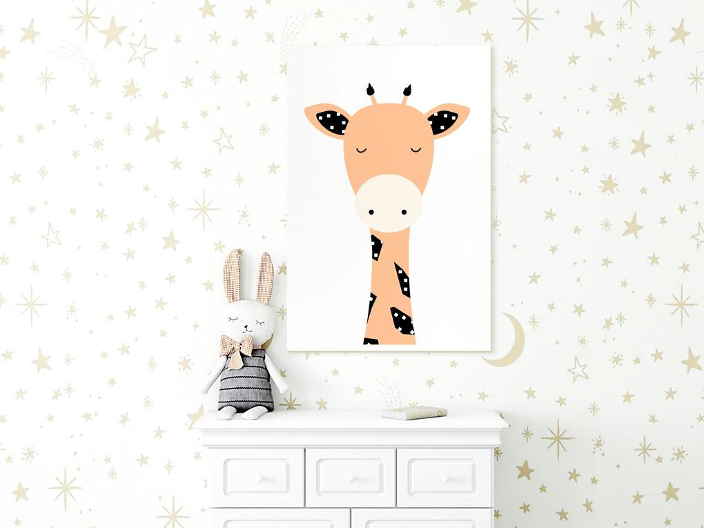 Artgeist Obraz - Funny Giraffe (1 Part) Vertical Veľkosť: 40x60, Verzia: Na talianskom plátne