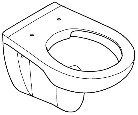 GROHE 39427000 - Závesné WC BAU CERAMIC 368 x 531 mm keramika/biela