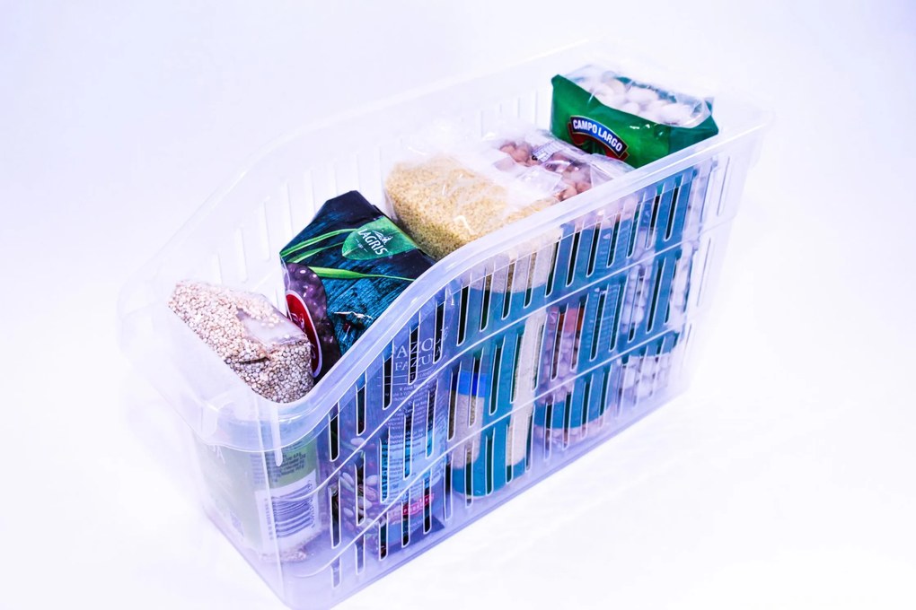 Orion Organizér, košík do chladničky aj police – ADEL vysoký, transp., 30 x 13 x 17 cm