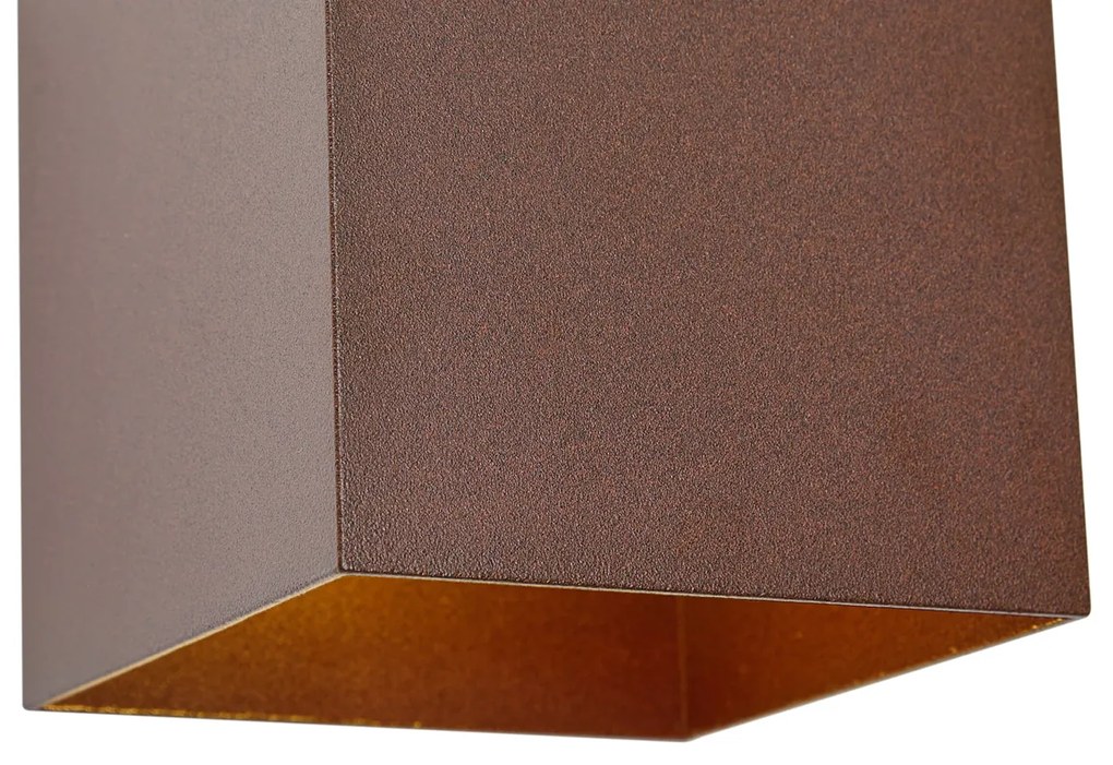 Vonkajšie nástenné svietidlo hrdzavohnedé vrátane LED IP65 solárne - Charlene