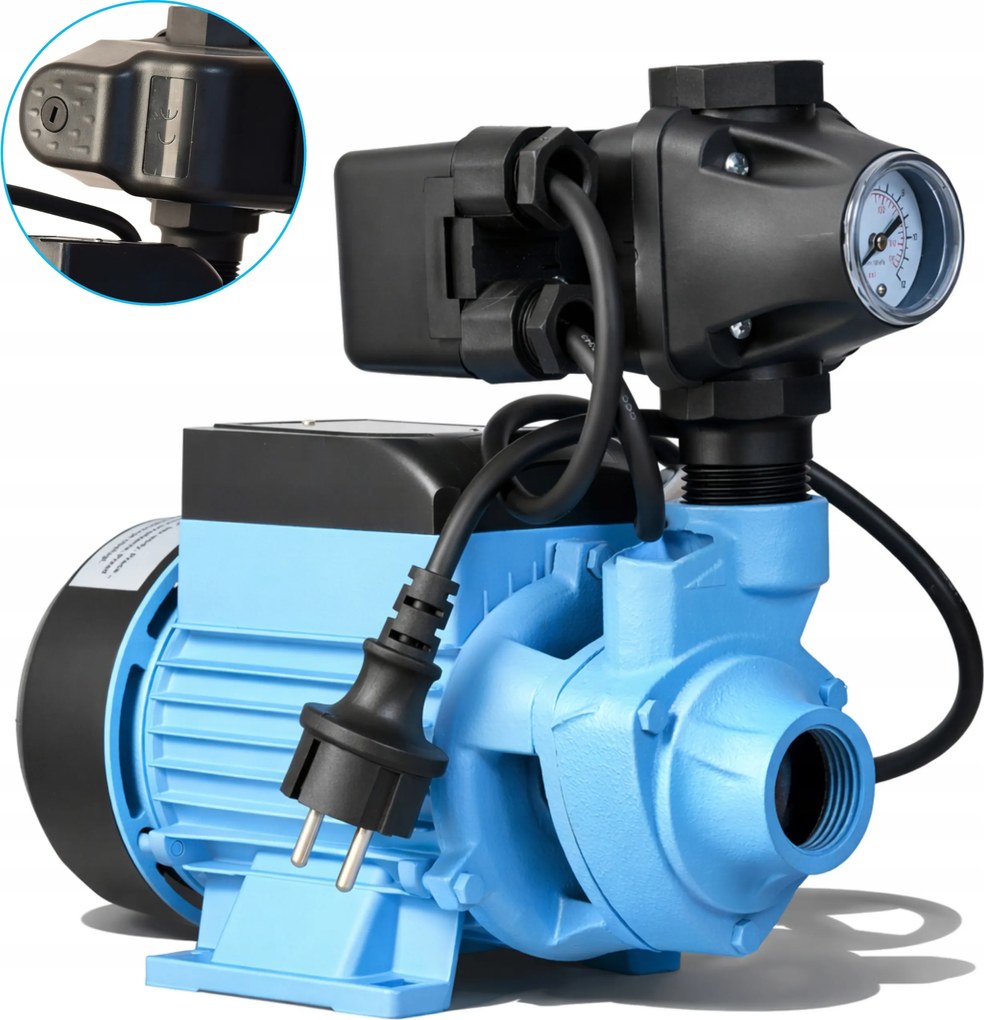 Tichá Studňová Vodná Pumpa 370 W 35 L/min S Príslušenstvom 3 V 1 Na Zavlažovanie Záhrady