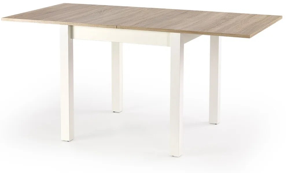 Jídelní rozkládací stůl Gracjan 80/160 cm dub sonoma/bílý